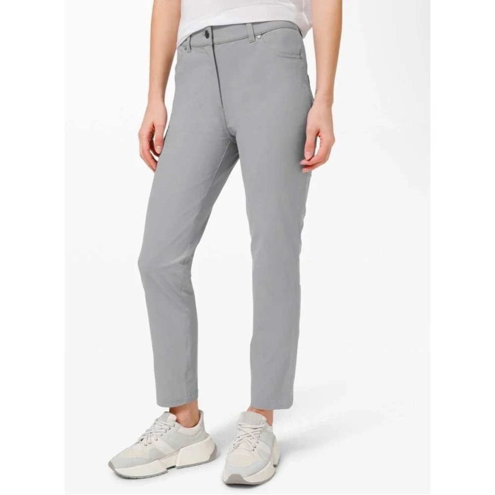 Lululemon City Sleek 5 Pocket 7/8 Pant Rhino Gray Size 2 Athleisure‎ Warpstreme